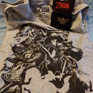 Loot Crate Zelda Gray T Shirt 3XL & Arm Band Set